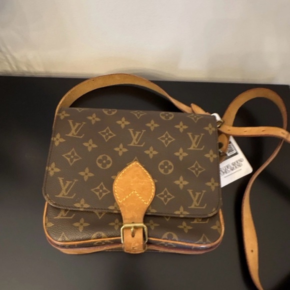 Louis Vuitton Handbags - Louis Vuitton Monogram Canvas Crossbody with Tan Leather Trim